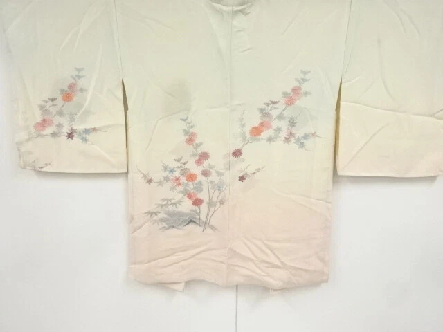 38995# Japanese Kimono / Antique Haori / Embroidery / Branch Flower