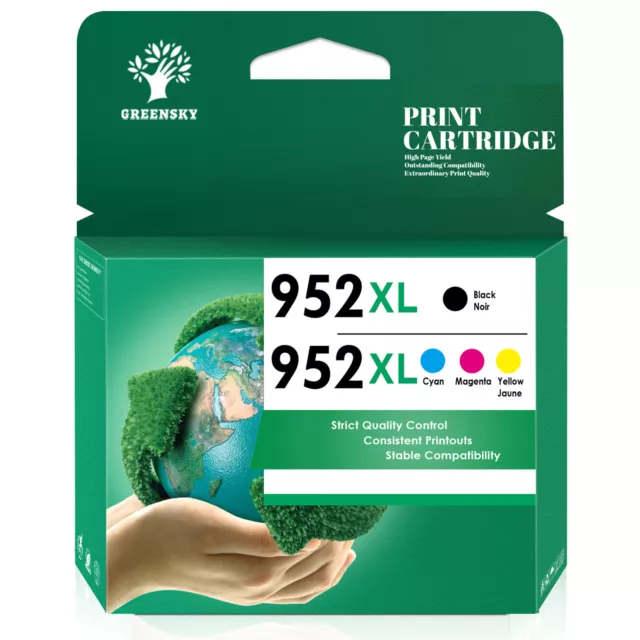 4pack 952XL 952 XL Ink Set for HP OfficeJet Pro 8710 8210 7740 8720 8218 8715