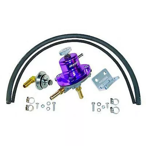 Sytec 1:1 Regolabile Carburante Pressione Regolatore Kit (Viola) (VK-SAR-WRX-P)
