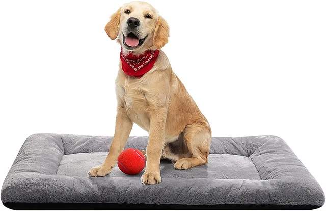 Dog Bed For Calming Pet Anti Anxiety Soft Mattress Cat Bed Washable Gray 36 inch