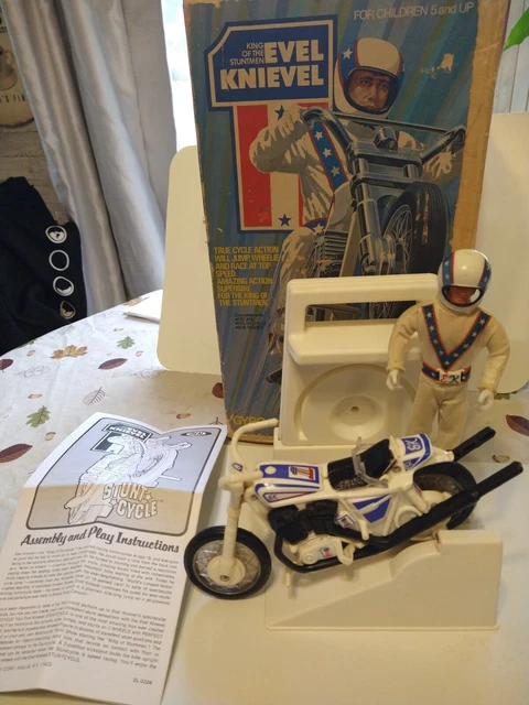 evel knievel stunt cycle action figure