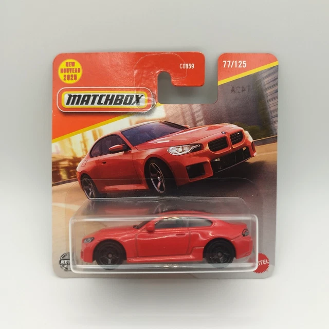 Matchbox M2 MATCHBOX BMW M2 G87 - NEW 2025 - Rouge - Mainline 77/125 1:64 Miniature ...