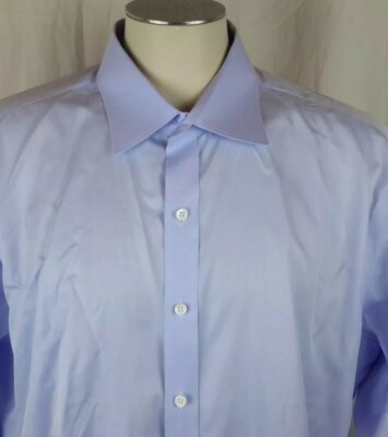 J. Hilburn Mens Egyptian cotton long sleeve shirt light blue no size tag