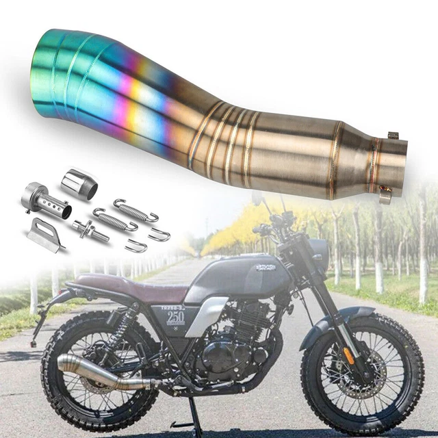 38-51mm Slip on Exhaust Muffler Tail Pipe Stainless Steel DB Killer Baffle
