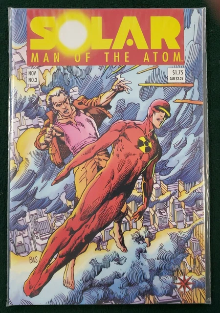 SOLAR MAN OF THE ATOM #3 - 1ST TOYO HARADA & HARBINGER -  (1991) Valiant