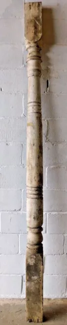 1880's Wood 1/2 PORCH COLUMN Square Base & Top Turned VICTORIAN Style ORNATE