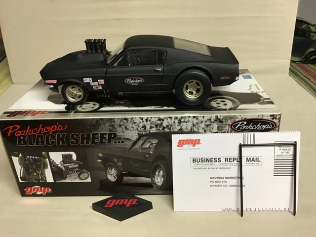 GMP Porkchop's Black Sheep 1967 Ford Mustang Gasser 1/18