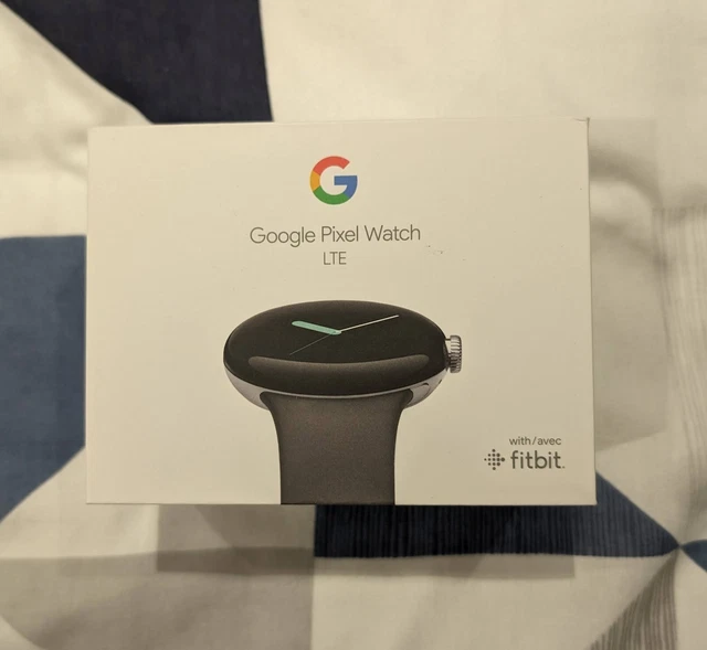 Google Pixel Watch 41mm Polished Silver Stainless Steel case with Charcoal Band