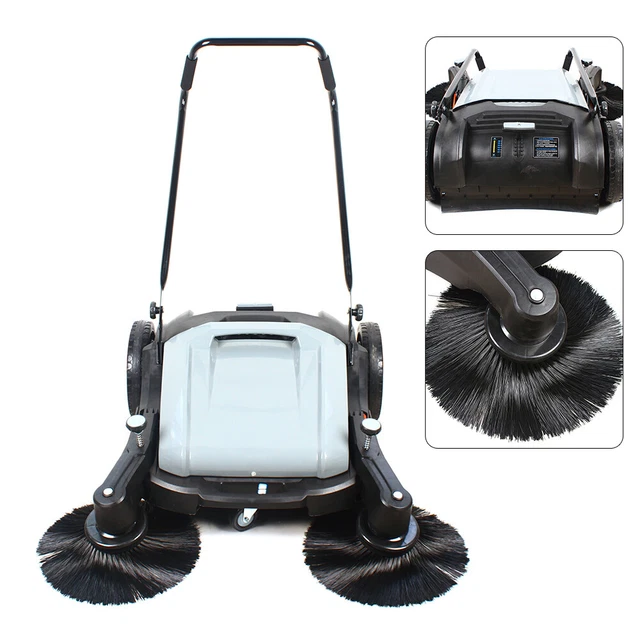 WALK BEHIND SWEEPER Floor Sweeping Machine Industrial Heavy Duty Wet ...