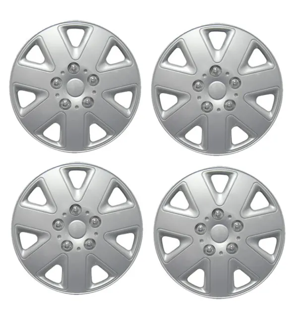 15 Inch Universal Wheel Trims Car Covers Hub Caps Plastic 15” Set Of 4