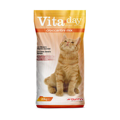 VitaDay Croccantini Mix 20kg Mangime completo per il mantenimento gatti