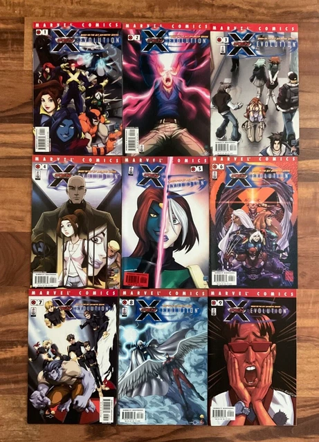 X-Men Evolution #1-9 Complete Run Set Lot Marvel Comics Based on Animated Series