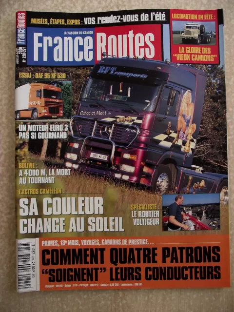France Routes n° 220 poster MAN TG 460 XXL. Essai DAF 95 XF 530. Camion cross