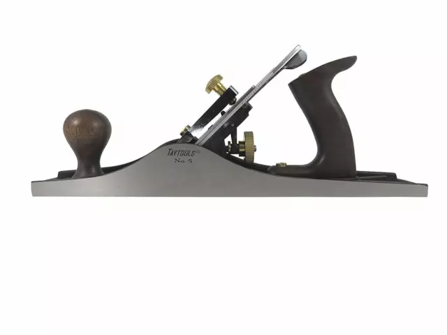Taytools Jack Smoothing Bench Hand Plane #5, 14-1/4" Sole, Ductile Cast Body