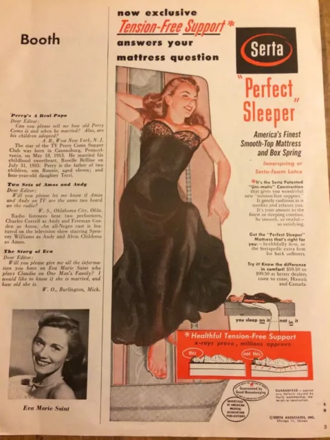 Serta Mattresses, Vintage Print Ad