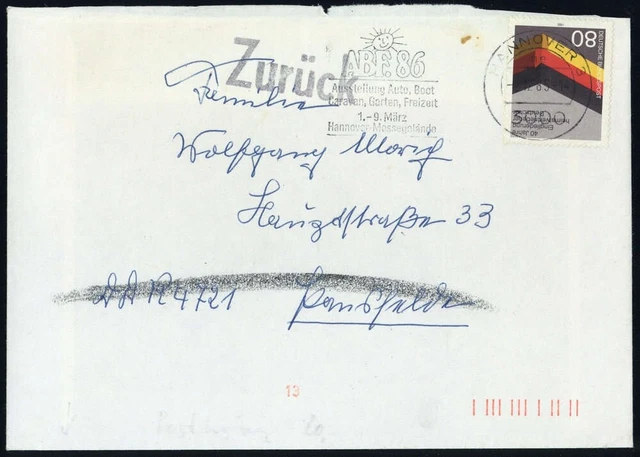 1985, Bundesrepublik Deutschland, 1265 Pk, Brief - 1583313