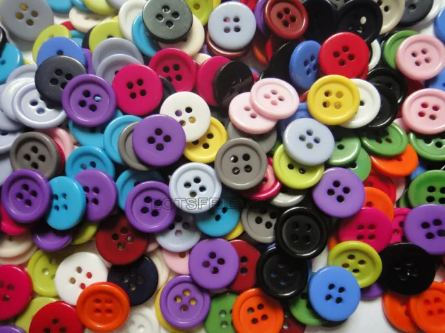 Resin Buttons 4-Holes Sewing Shirt Diy 15mm 50pcs/lots