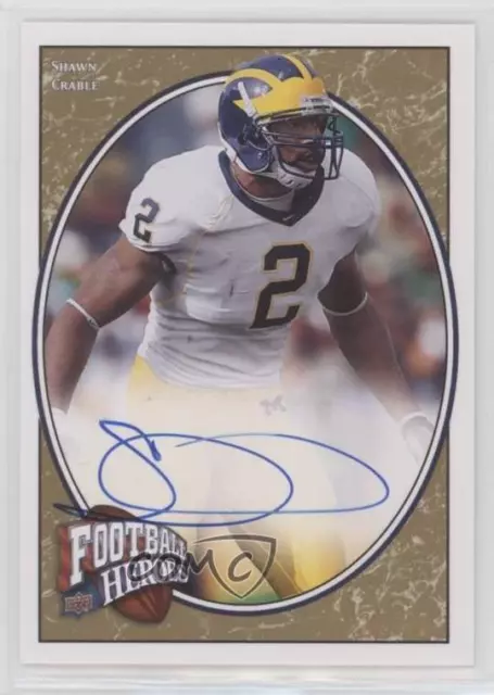 2008 Upper Deck Football Heroes Gold /40 Shawn Crable #153 Rookie Auto RC