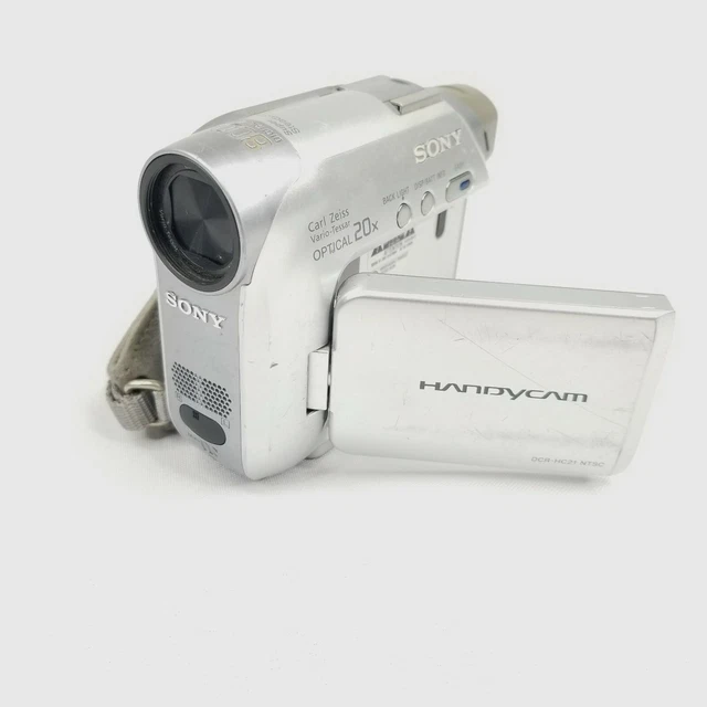 SONY HANDYCAM DCRHC21 Mini DV Camcorder w/ Power Cord Tested & Working
