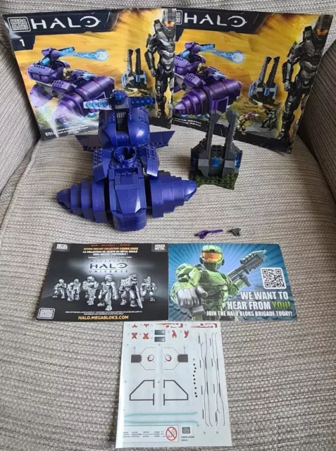 Halo Mega Bloks Covenant Wraith 97014 99% Complete With Instructions No Figures