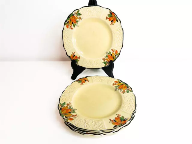 5x Vintage MYOTT Staffordshire 'Romance' Side / Bread / Cake Plates 16.2cm