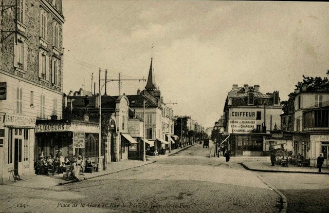 Dept 94 Joinville Le Pont Place De La Gare Et Rue De Paris    Animation 9X14