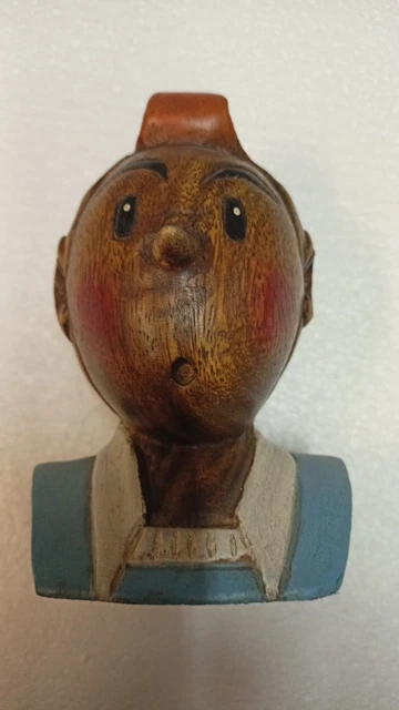Buste Rare De Tintin En Bois – Réalisation Rétro – Occasion