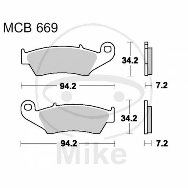 Plaquettes Sinter Rsi TRW Lucas 787.05.87 Yamaha 250 Wr F 2001-2016