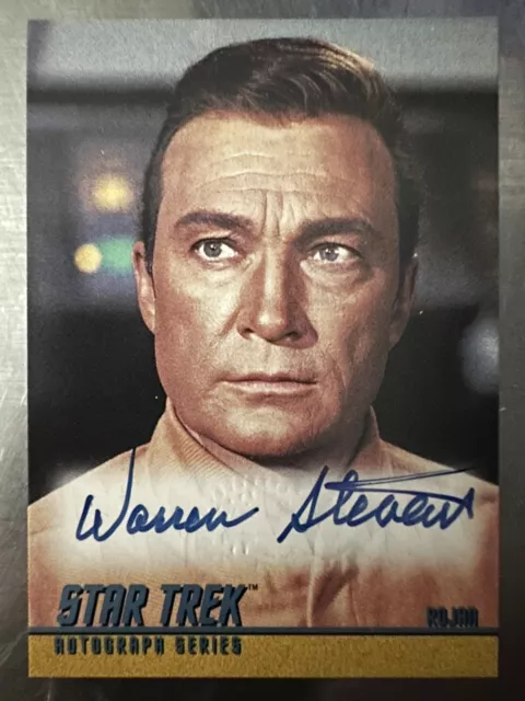 Star Trek TOS Season 2 1998 SKYBOX autograph card A55 Warren Stevens - Rojan