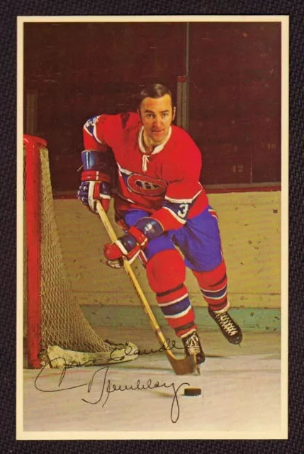 JEAN-CLAUDE TREMBLAY 1969-71 Montreal Canadiens Team Issue Postcard EX