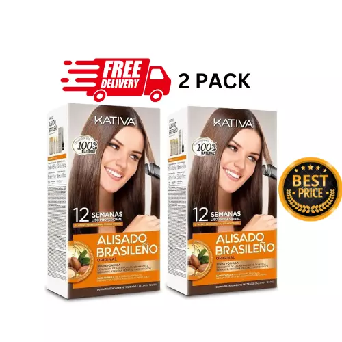 Keratin and Argan Oil Brazilian Straightening Kit Pack 2X150 Ml