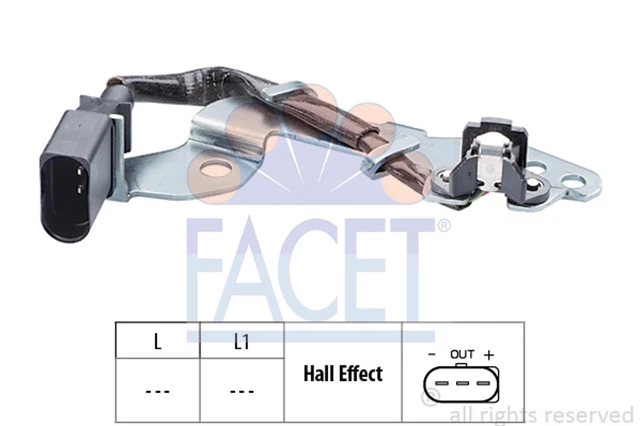 FACET Sensore Albero a Camme Trasmettitore Impulso Accensione Made in Italy - OE 9.0367 GTI