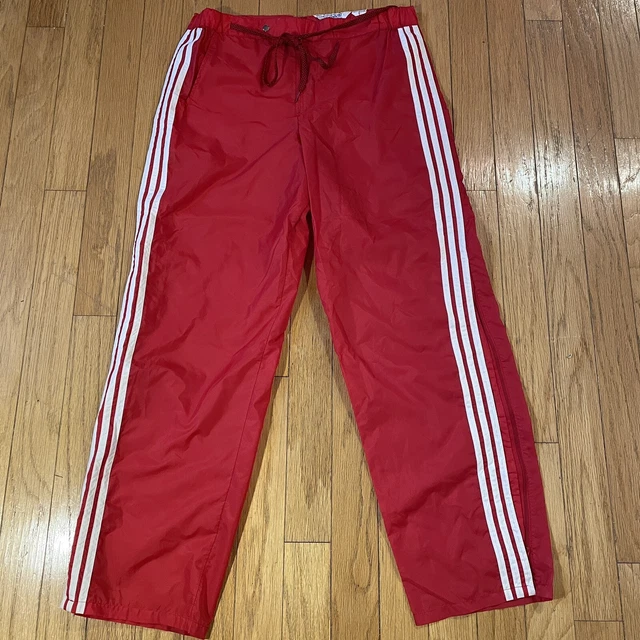 VINTAGE ADIDAS NYLON Breakdance Pants 1980’s Rap Hip Hop Men Large 99.