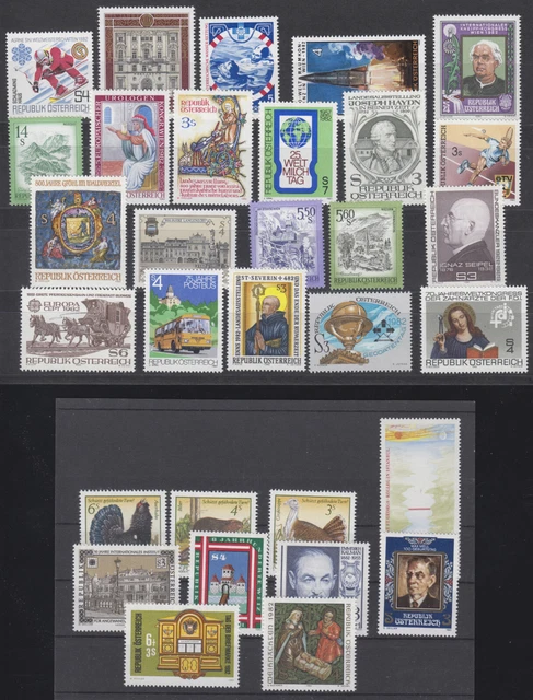 Österreich, postfrische Marken aus dem Jahr 1982