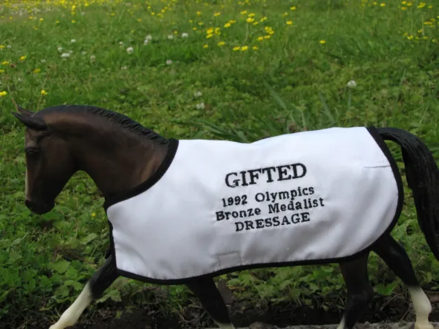 GIFTED embroidered blanket for Breyer Olympic Olympics DRESSAGE horse horses