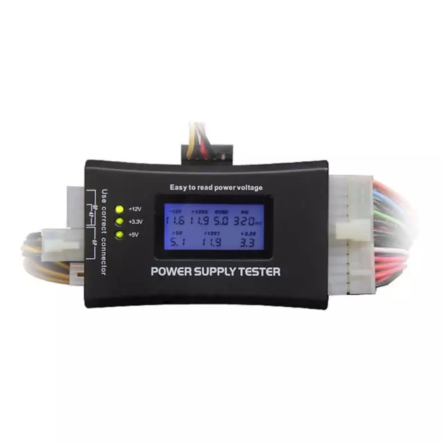 FANTASTICO 20/24 pin display LCD computer tester alimentazione misura per ATX BTX ITX