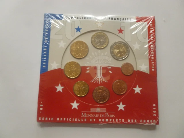 SERIE EURO FRANCE  BU   2010  sous blister  UNC  monnaie de PARIS