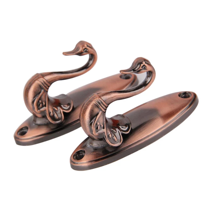 Window Tie Backs Curtain Hooks Wall Metal Mounted Clothes Hanger