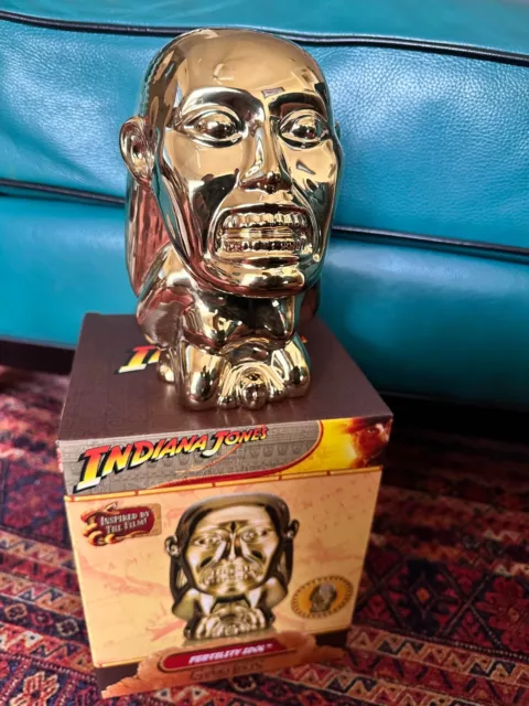 NIB Geeki Tikis Disney Indiana Jones Raiders Golden Idol Ceramic Tiki Mug 24 Oz