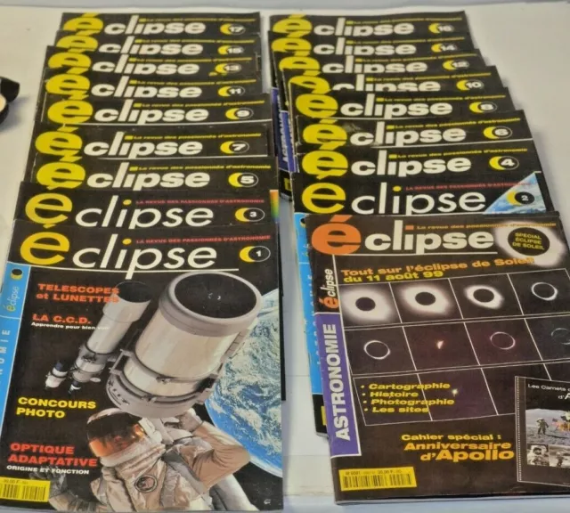 Ancienne Lot De 1 A 17 + Hors Serie Revue Astronomie L Eclipse Telescope Livre