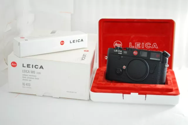 "NEAR MINT BOX"Leica M6 0.85 NonTTL  Rangefinder 35mm Film Camera in Black #5130