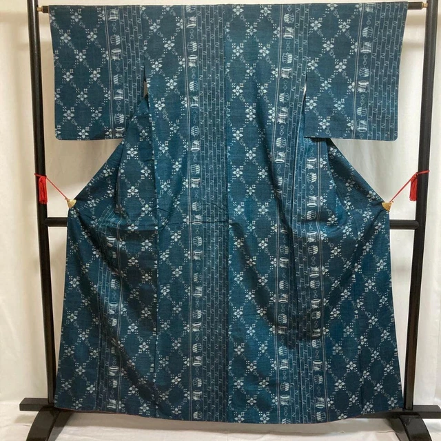 Robe Kimono Japonaise Pour Fille - Taille 120 à 150 Cm - Polyester Satiné Imprimé Fleurs - Pour Maison, Fête Ou Déguisement - 4