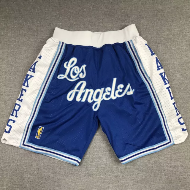 Clásico Los Angeles Lakers Baloncesto Shorts Stitched City Edition Adultos Retro