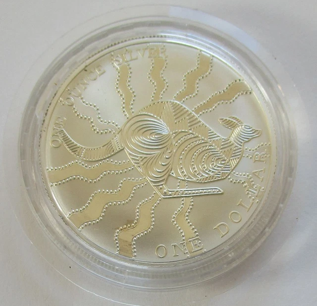 Australia 1 Dollar 2002 Kangaroo 1 Oz Silver