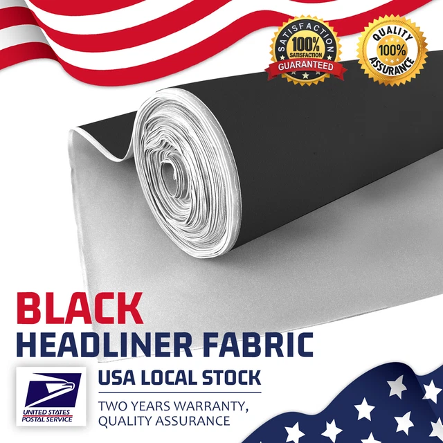 POLYESTER HEADLINER FABRICS black Boat Car Roof Liner Sagging Ceiling