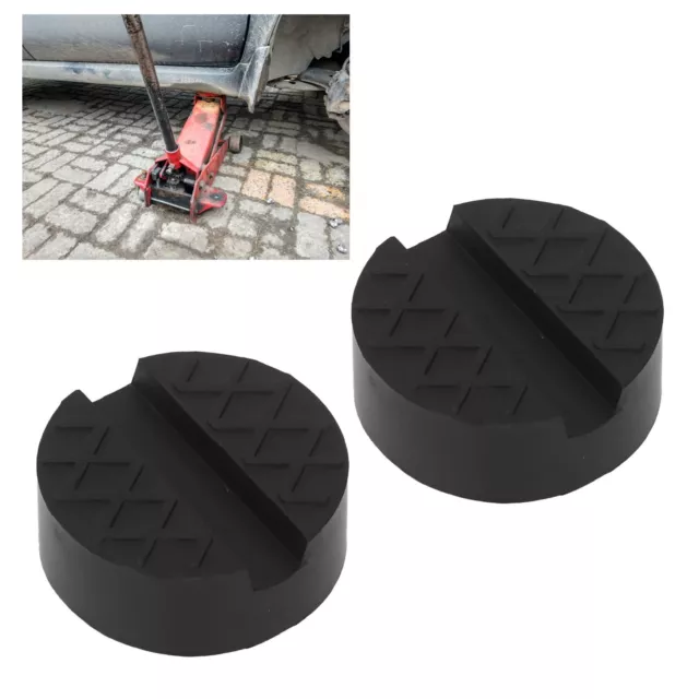 Jack Pad Adapter Reusable 2 Pcs Rubber Jack Pad For Vehicle