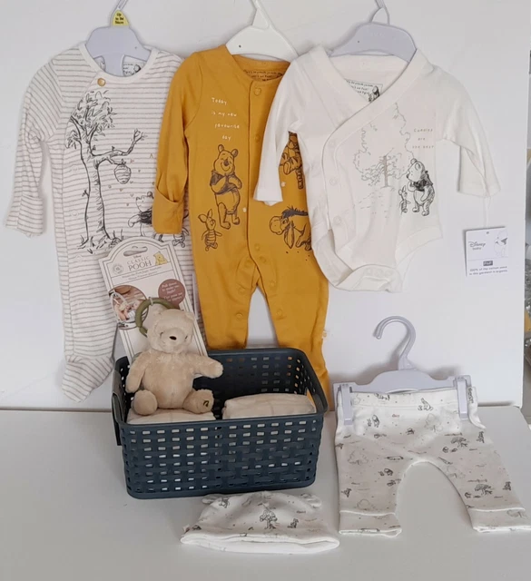 Sale Luxury Baby Gift Hamper Basket /Winnie The Pooh /Unisex/ 0-3 M /Baby Shower