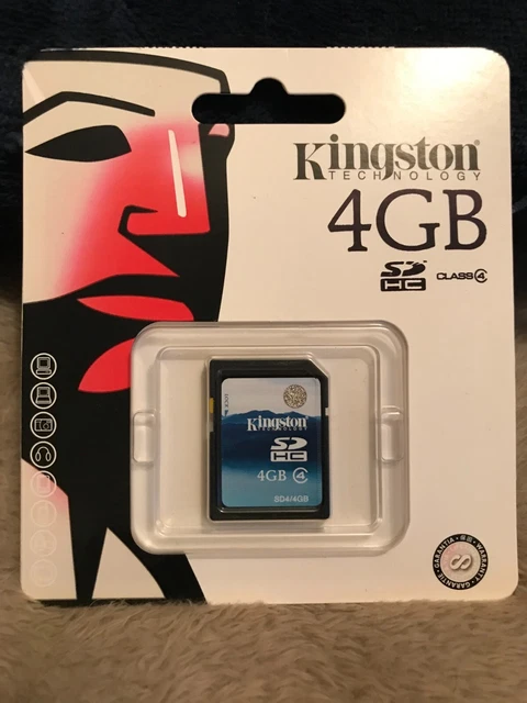 Tarjeta de memoria Kingston 4 GB SD SD SDHC clase 4 estándar segura digital c4