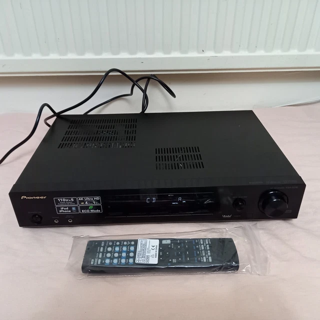 SLIMLINE BLACK 5.1 AV receiver PIONEER VSXS310 4K HDMI ARC USB remote