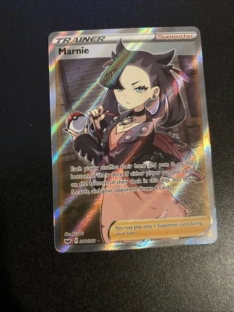 MARNIE FULL ART Trainer Promo SWSH121 & SWSH120 Signature Marnie Holo X3  Pokmon 43.00 - PicClick UK